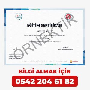 KAMERA VE FOTOĞRAFÇILIK EĞİTİMİ SERTİFİKASI